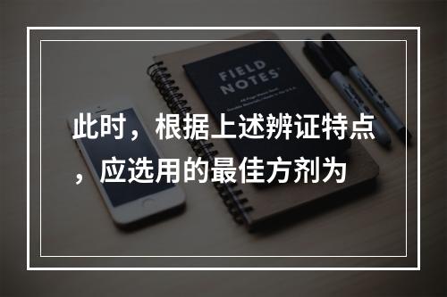 此时，根据上述辨证特点，应选用的最佳方剂为