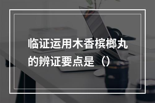 临证运用木香槟榔丸的辨证要点是（）