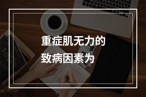 重症肌无力的致病因素为