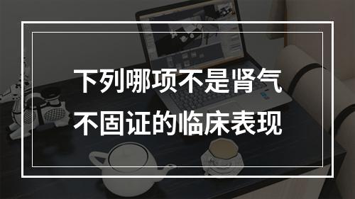 下列哪项不是肾气不固证的临床表现