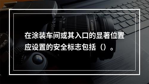 在涂装车间或其入口的显著位置应设置的安全标志包括（）。