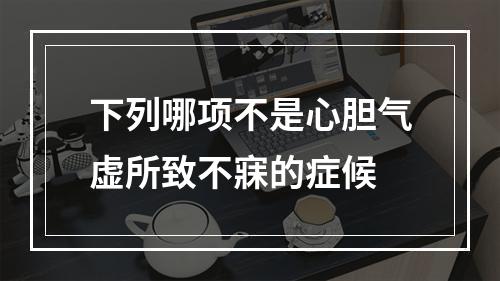 下列哪项不是心胆气虚所致不寐的症候