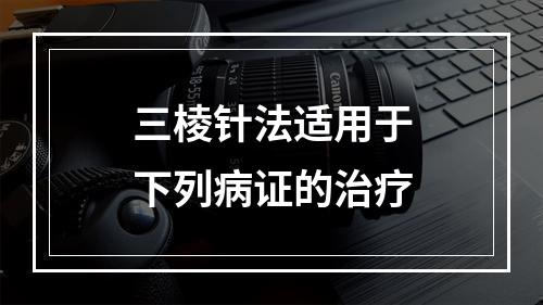 三棱针法适用于下列病证的治疗