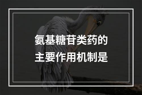 氨基糖苷类药的主要作用机制是