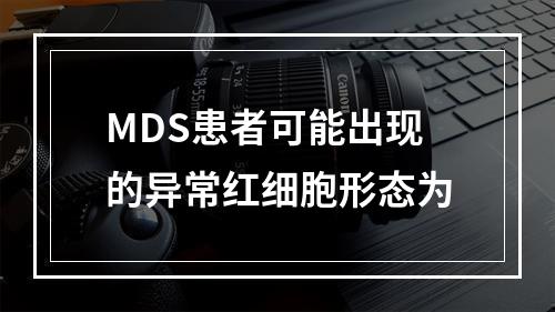 MDS患者可能出现的异常红细胞形态为