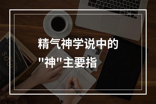 精气神学说中的