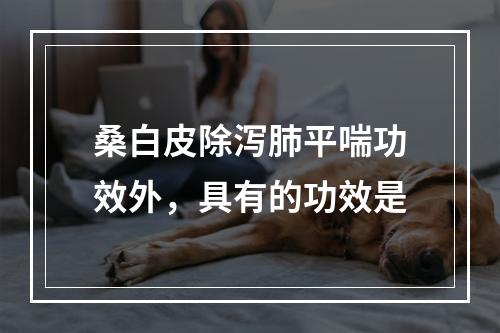 桑白皮除泻肺平喘功效外，具有的功效是