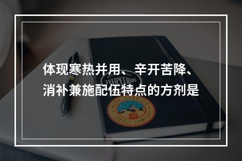 体现寒热并用、辛开苦降、消补兼施配伍特点的方剂是