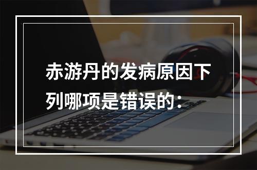 赤游丹的发病原因下列哪项是错误的：