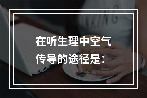 在听生理中空气传导的途径是：