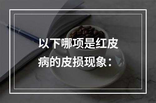 以下哪项是红皮病的皮损现象：