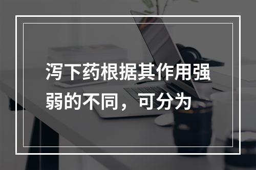 泻下药根据其作用强弱的不同，可分为