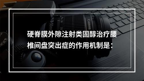 硬脊膜外隙注射类固醇治疗腰椎间盘突出症的作用机制是：