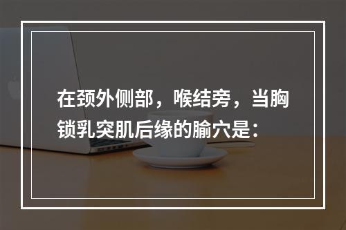 在颈外侧部，喉结旁，当胸锁乳突肌后缘的腧穴是：