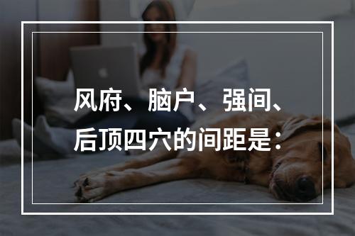 风府、脑户、强间、后顶四穴的间距是：