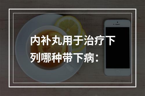 内补丸用于治疗下列哪种带下病：