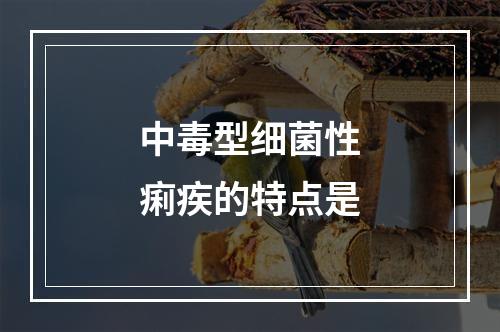 中毒型细菌性痢疾的特点是