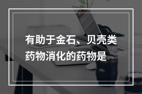 有助于金石、贝壳类药物消化的药物是