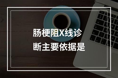 肠梗阻X线诊断主要依据是