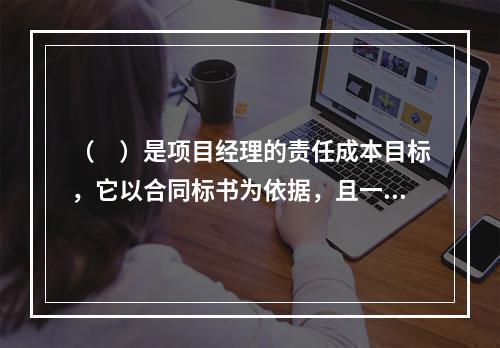 （　）是项目经理的责任成本目标，它以合同标书为依据，且一般情