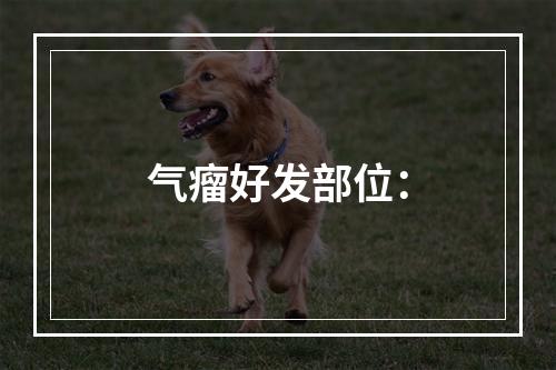 气瘤好发部位：