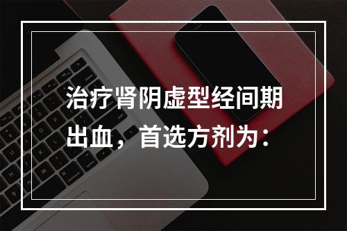 治疗肾阴虚型经间期出血，首选方剂为：