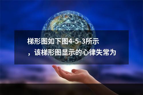 梯形图如下图4-5-3所示，该梯形图显示的心律失常为