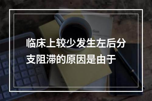 临床上较少发生左后分支阻滞的原因是由于