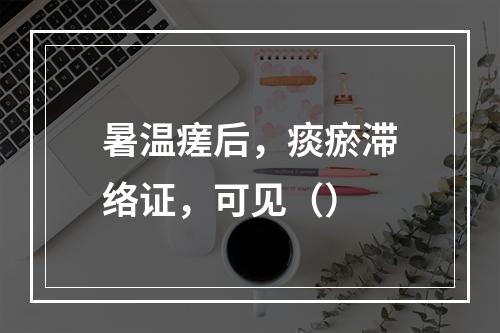 暑温瘥后，痰瘀滞络证，可见（）