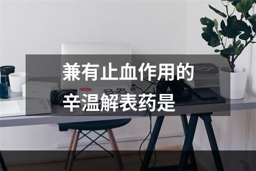 兼有止血作用的辛温解表药是