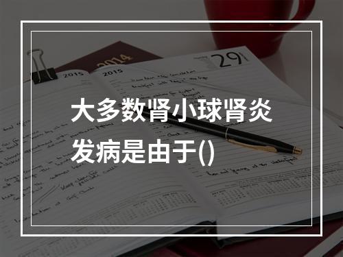 大多数肾小球肾炎发病是由于()