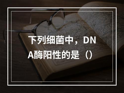 下列细菌中，DNA酶阳性的是（）