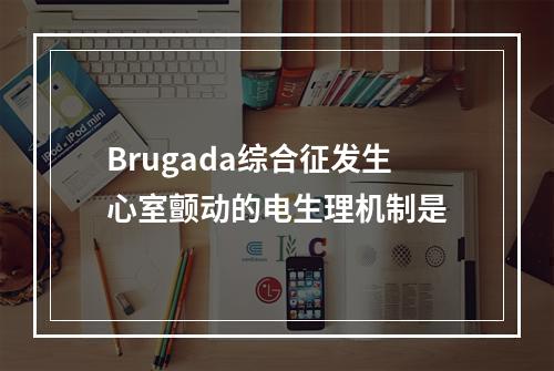 Brugada综合征发生心室颤动的电生理机制是