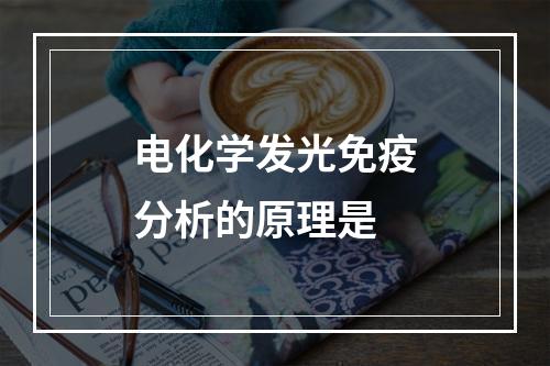 电化学发光免疫分析的原理是