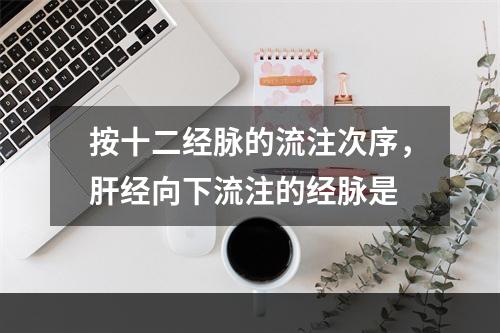 按十二经脉的流注次序，肝经向下流注的经脉是