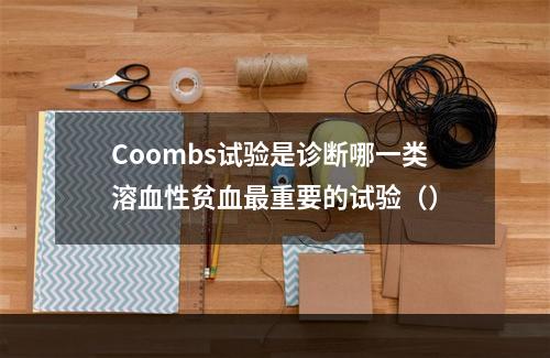 Coombs试验是诊断哪一类溶血性贫血最重要的试验（）