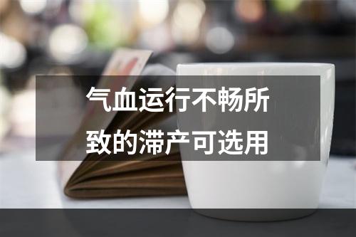 气血运行不畅所致的滞产可选用