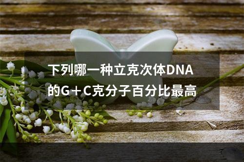 下列哪一种立克次体DNA的G＋C克分子百分比最高