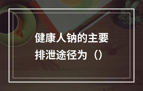 健康人钠的主要排泄途径为（）