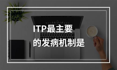 ITP最主要的发病机制是