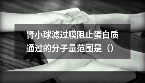 肾小球滤过膜阻止蛋白质通过的分子量范围是（）