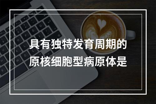 具有独特发育周期的原核细胞型病原体是