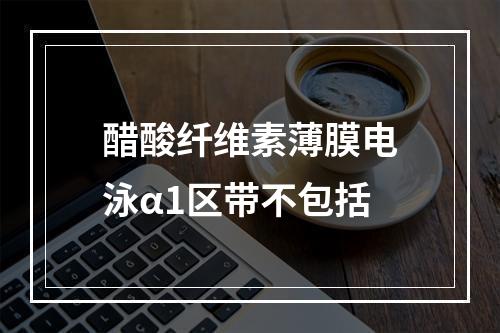 醋酸纤维素薄膜电泳α1区带不包括