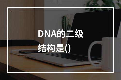 DNA的二级结构是()