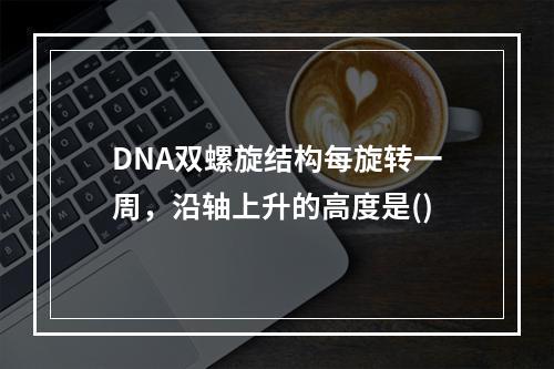 DNA双螺旋结构每旋转一周，沿轴上升的高度是()