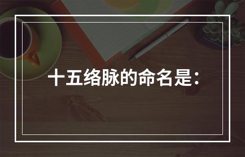 十五络脉的命名是：