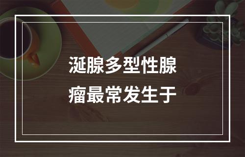 涎腺多型性腺瘤最常发生于