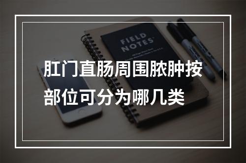 肛门直肠周围脓肿按部位可分为哪几类