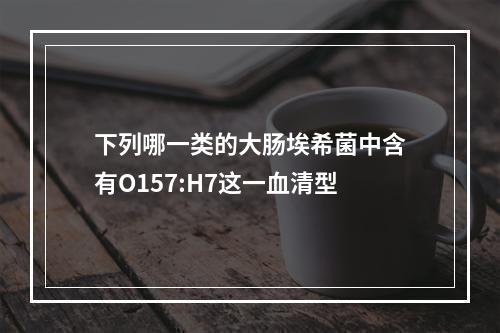 下列哪一类的大肠埃希菌中含有O157:H7这一血清型