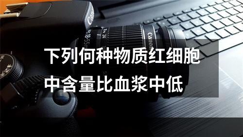 下列何种物质红细胞中含量比血浆中低